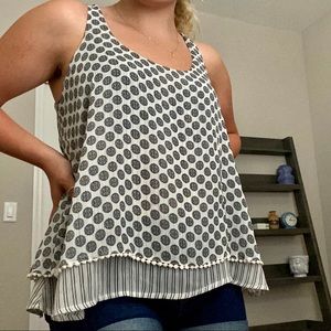 Flowy blouse tank top